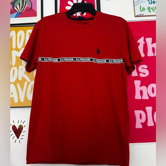 U.S. POLO ASSN. Men’s T-Shirt - Size S - Red - NEW with Tags - Picture 1 of 3